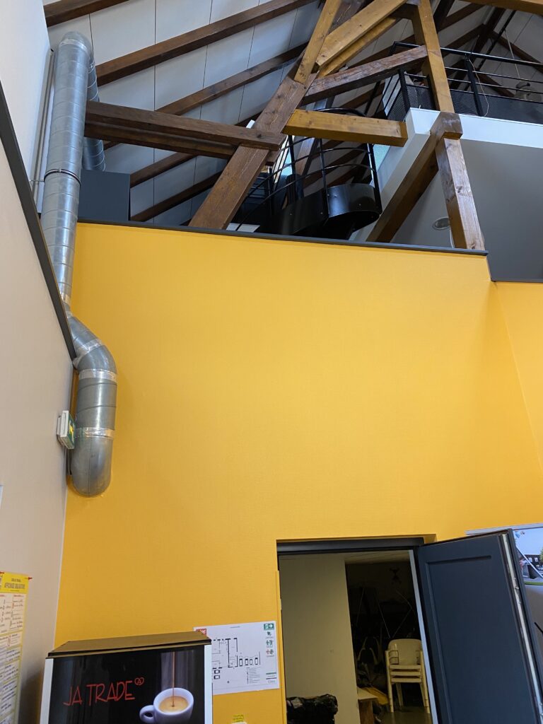 chantier mur après