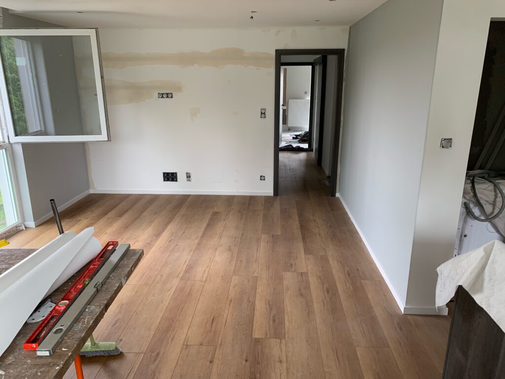 réalisation peinture appartement avant